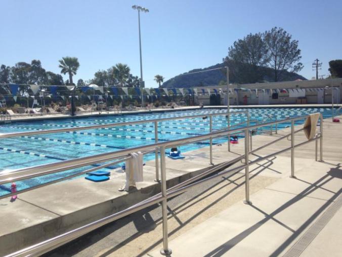The Cal Poly Rec Center has both a lap pool as well as a leisure pool. So whether you want a quick swimming workout or to soak up a little sun, the Rec center's pool can be right for you.